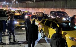 Korkunç cinayet sonrası taksiciler sokağa döküldü