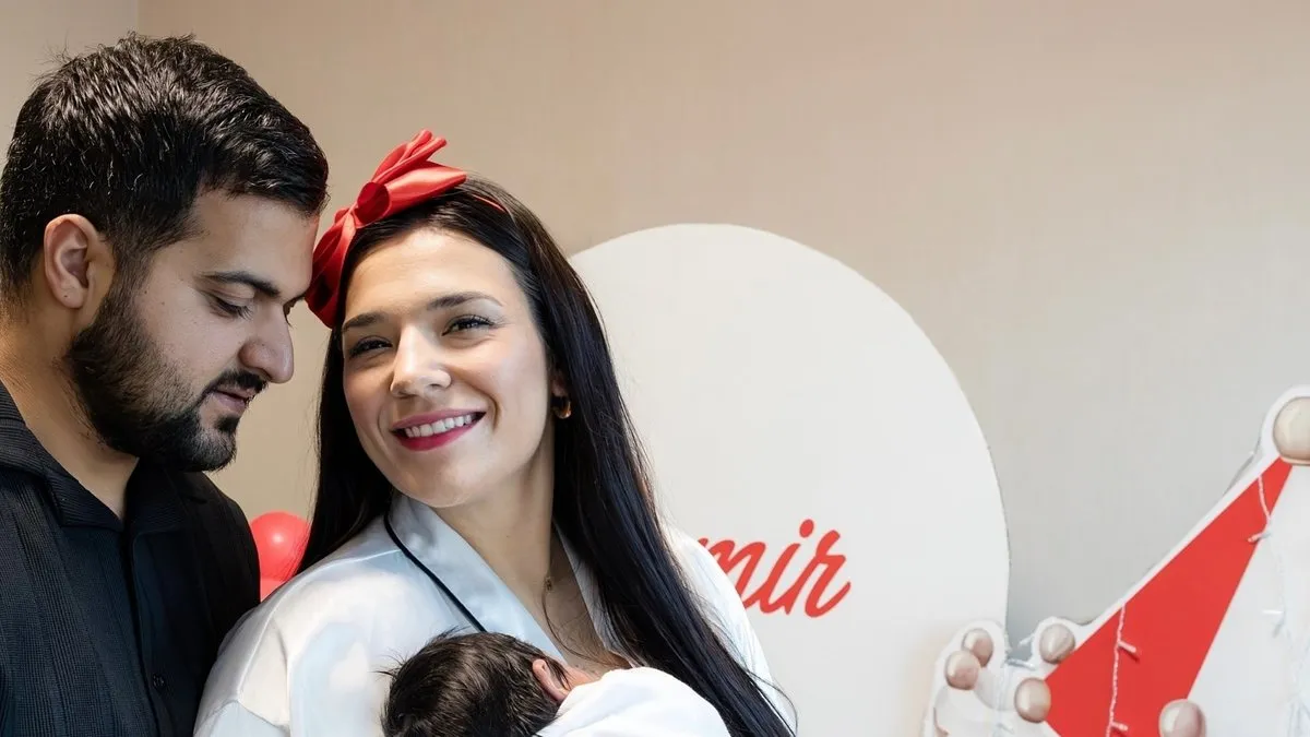 Geleneklerine bağlı kaldılar! Şarkıcı Tuğçe Kandemir oğlunun 40’ını uçurdu!