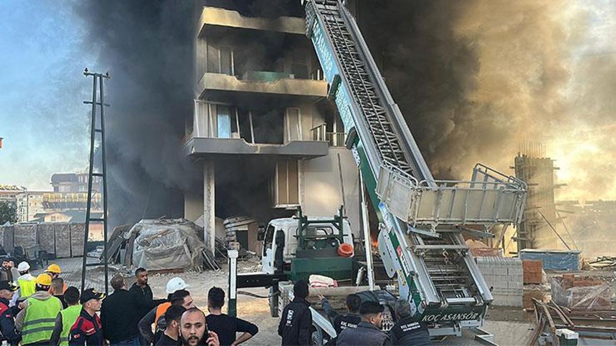 SON DAKİKA… Antalya’da 9 katlı otel inşaatında yangın: Mahsur kalan 4 işçi kurtarıldı