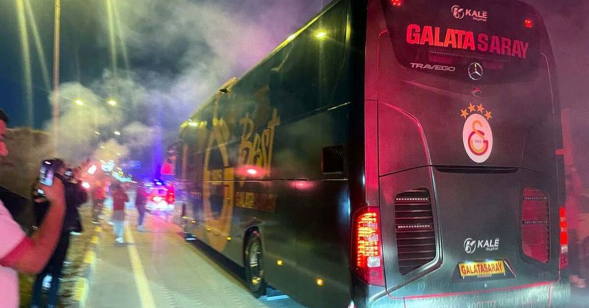 Galatasaray’a Gaziantep’te coşkulu karşılama!