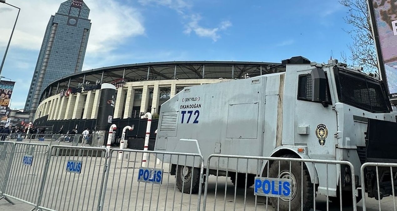 Protesto endişesi Beşiktaş Stadı’na TOMA’ları getirdi